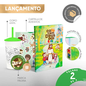 Volume 2 Café com Deus Pai Kids + Copo