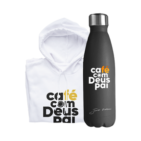 Moletom + Garrafa Térmica | Autografado